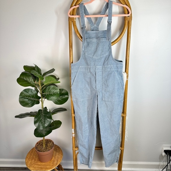 Aerie Blue Corduroy Overalls sz XS - Picture 4 of 9